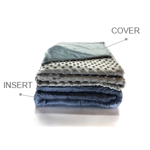 weighted blanket for elderly w/ Alzheimer's removable washable cover duvet