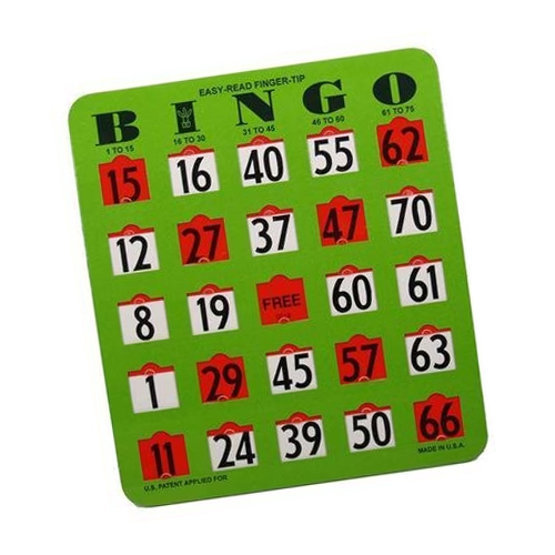 Jumbo Slide Slot Bingo Cards I Bingo Cards For Seniors I Mindcare